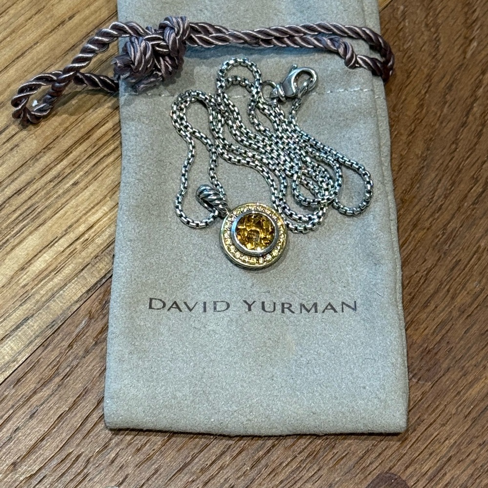 David Yurman Cerise necklace in citrine and diamond - Picture 3 of 5
